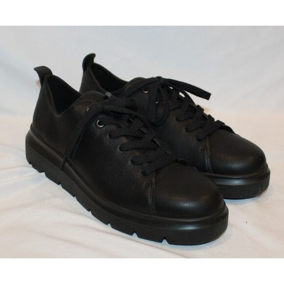 Ecco Nouvelle Shoes Men\'s Black Low Top Comfort Sneakers US 8-8.5 NIB main image 6